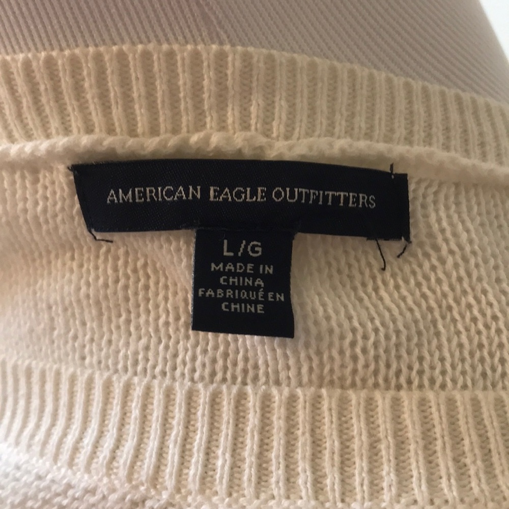 AE Off White Knit Sweater - Picture 3 of 5